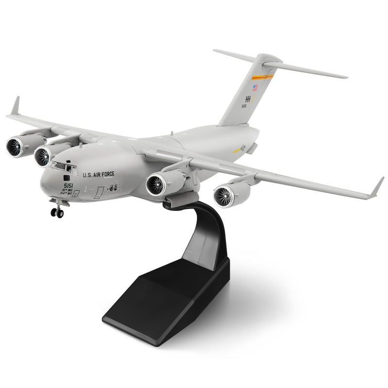 HANGHANG 1/200 Scale US Air Force C-17 Global Overlord Strategic Transport Aircraft Alloy Aircraft Attack Plane Metal Fighter Military Model Fairchild Republic Diecast Plane Model for Collection - Image 1
